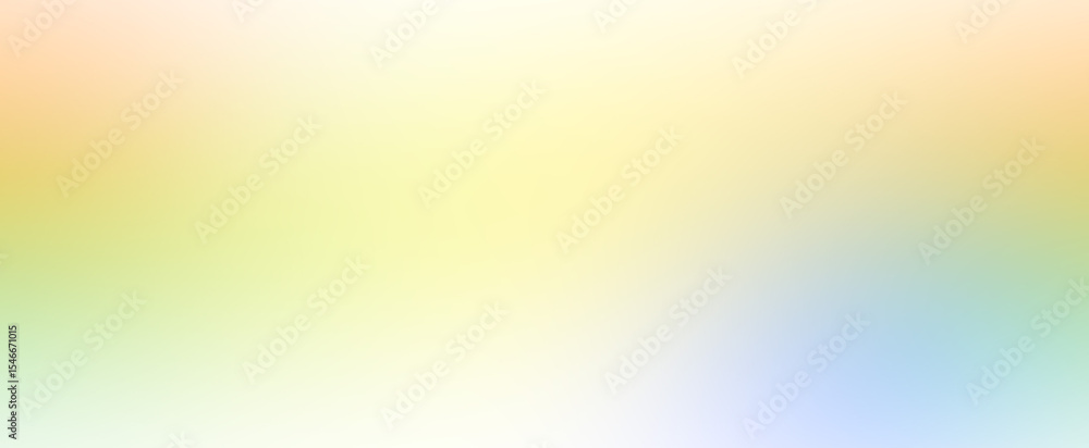 Poster Bright pastel gradient background with smooth blend and soft blurry texture. Multicolored transition