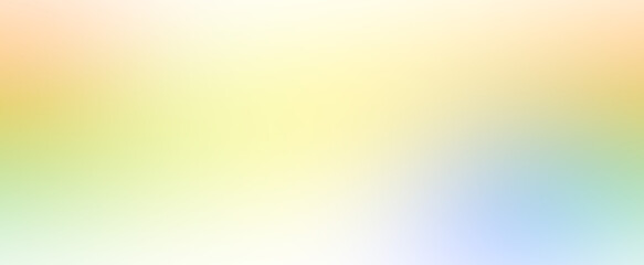 Bright pastel gradient background with smooth blend and soft blurry texture. Multicolored transition