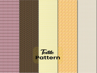 Textile Pattern designs with various shapes like round, triangular etc. and customizable colors like off-white, green, sky blue, pink, orange, blue etc.