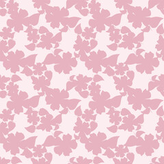 Cute feminine seamless watercolor pattern with little tiny wildflowers, hand drawn
