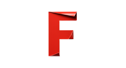 Letter F Cutouts: Photographed Ripped Magazine & Newspaper Typography for Authentic Stop Motion | High Definition | PNG image with transparent background