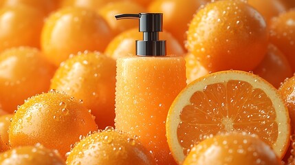Orange Scented Soap Mockup Fresh Citrus Product Presentation