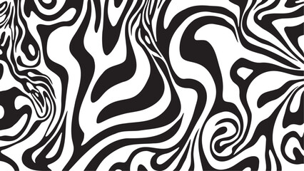 Black and White Abstract Swirl Pattern
Optical Illusion Wavy Stripes
Zebra Print Inspired Abstract Background
Dynamic Monochrome Fluid Design
Psychedelic Black and White Art