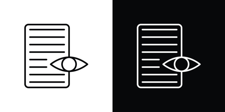 Watchlist icon in black. flat graphic vector icon