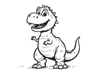 T Rex Dinosaur Outline Icons