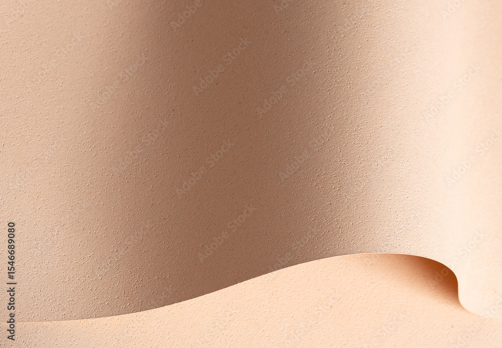 Poster elegant designer paper in beige and cream tones with rough grained texture and pierced surface.