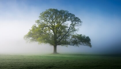 Fototapeta premium tree in the fog