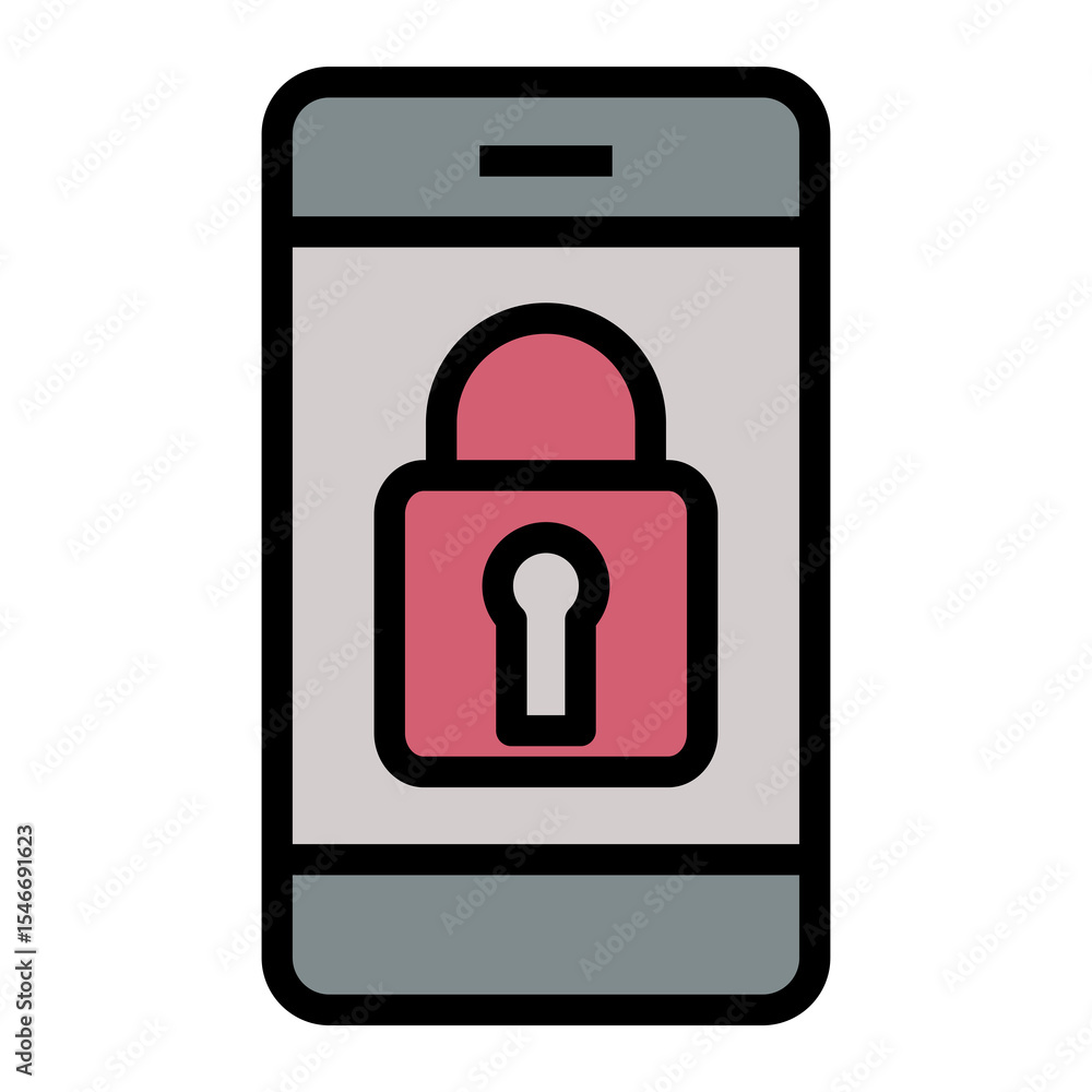 Poster security vector icon