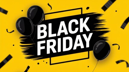 Black friday sale announcement graphic design