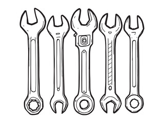 Wrench Hand Tool Minimalist Icon