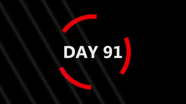 The calendar 91 th day of the month is red circled ,Calendar interface with highlighted dates and event icons, looped animation.