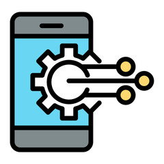smart tech vector icon