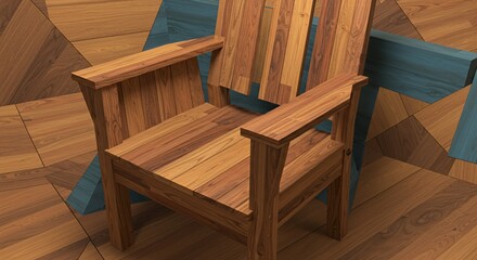 Wooden Chair Design: A Modern Rustic Masterpiece