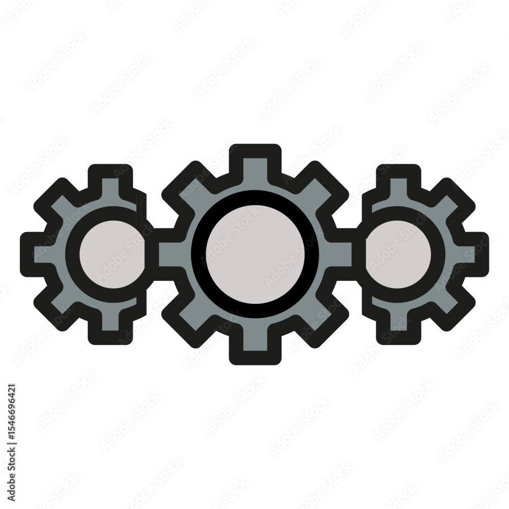 Poster automation vector icon