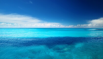 Fototapeta premium calm ocean with clear blue water