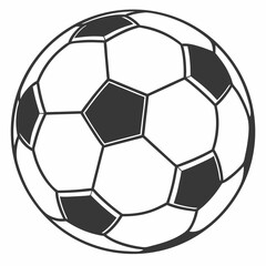 soccer ball isolated on white