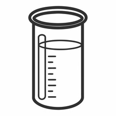 vector illustration of a test tube