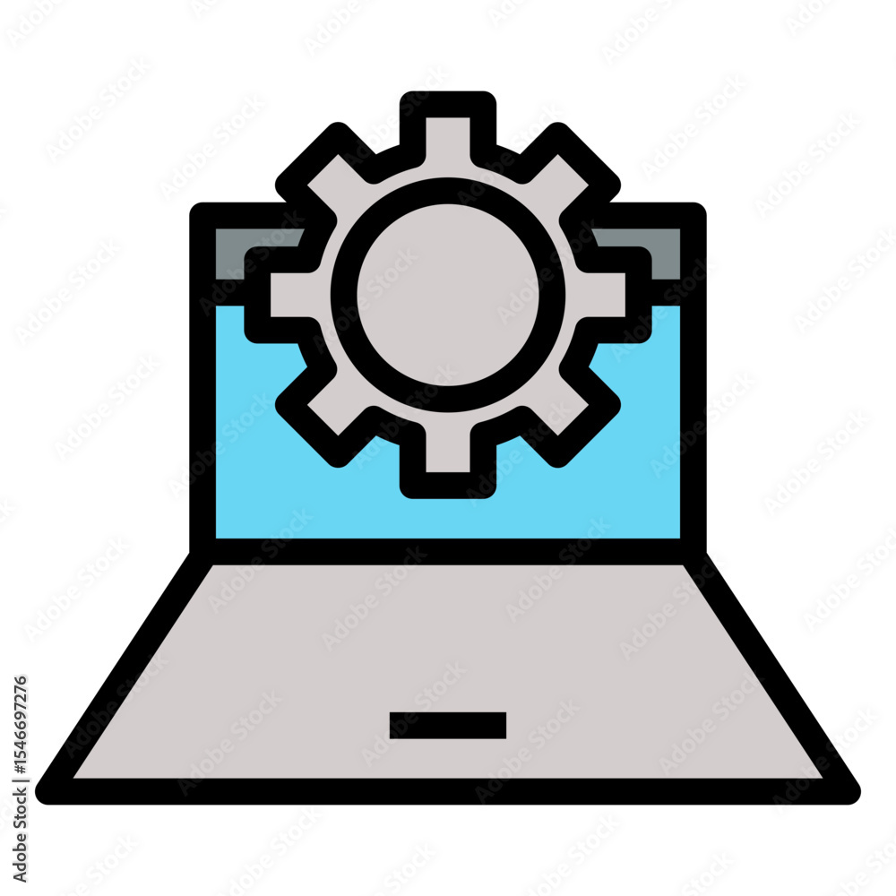 Poster software vvector icon