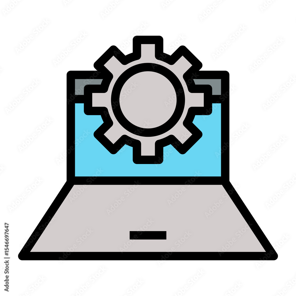 Poster software vvector icon