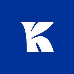 K letter logo design, H logo vector abstract