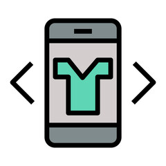 digital try on  vector icon