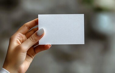 Elegant Blank Business Card Mockup for Branding