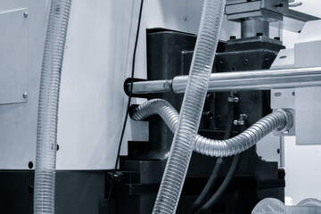 Large industrial PVC extrusion machine for producing plastic liquid canisters