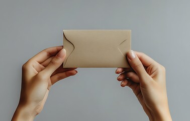 Elegant Kraft Envelope Mockup Minimalist Design