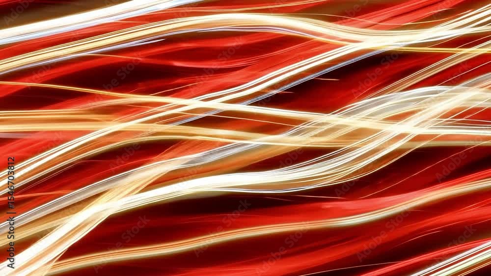 Aufkleber abstract light trails in red and white creating dynamic motion and energy effect for creative backgr