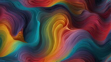 Obraz premium abstract colorful background with smooth lines and waves in a modern style