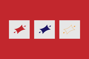 Lycra icon, as part of fabric. Pictogram for web or marketplace, clothing category. Isolated vector illustration on a red  background