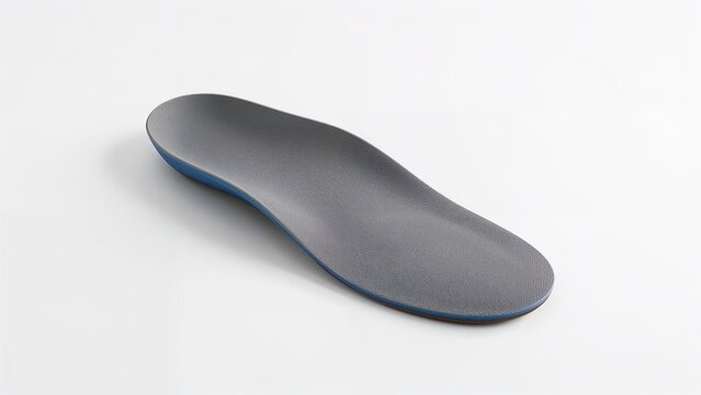 Orthopedic insoles over white background, no shadow