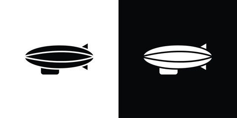 Airship icon of a flat style vector © Vince