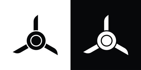 Airscrew icon of a flat style vector © Vince