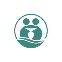 Family and water logo