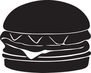 Silhouette Burger Fast  Food