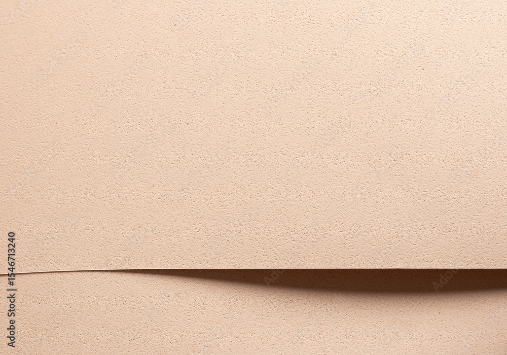Poster monochrome background with overlapping beige and cream designer paper. geometric shapes with