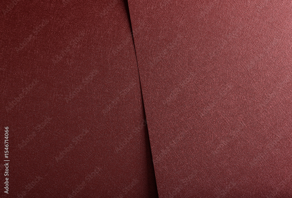 Poster Monochrome designer paper background. Red and marsala metallic sheets with glossy gradient,
