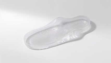 Fototapeta premium Transparent gel orthopedic insoles over white background, no shadow