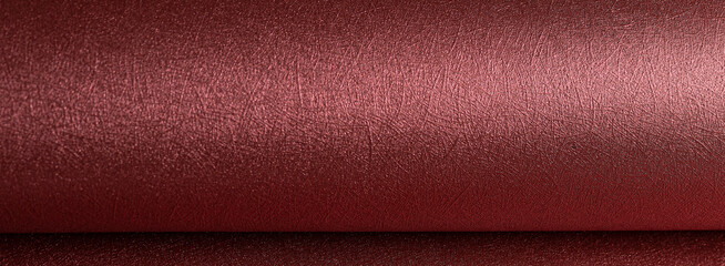 Paper background closeup. Monochrome red and marsala surface with pearlescent gloss, metallic shine,