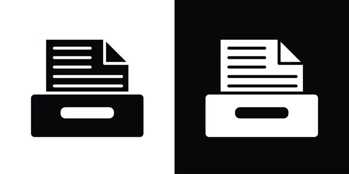 Archives icon of a flat style vector