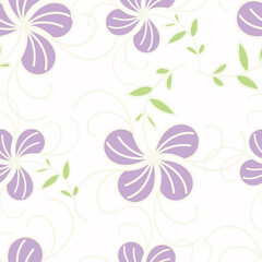 Artistic simple branches flowers peonies, dahlia and buds with leaves seamless pattern. Vector hand drawn. Retro, vintage, pastel print. Template for design, fabric, fashion, wallpaper, textile
