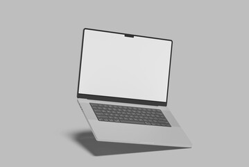 laptop screen blank mockup
