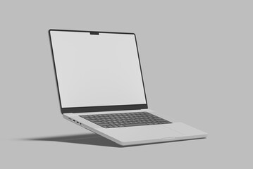 laptop screen blank mockup