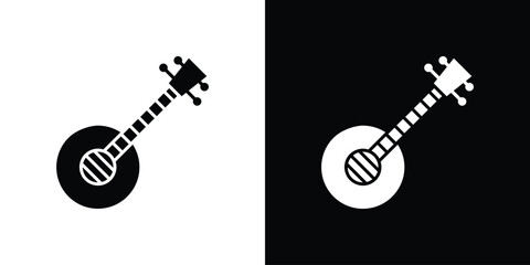 Fototapeta premium Banjo icon of a flat style vector