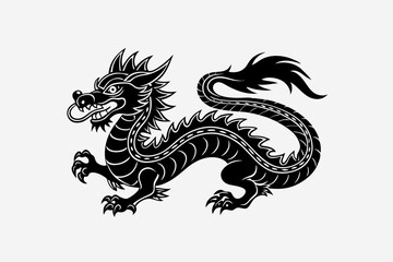 black dragon vector