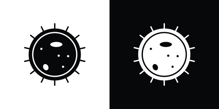 Big Cellule icon of a flat style vector