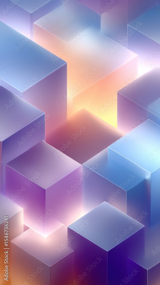 Poster Exploring the Essence of Minimalism Through Geometric Forms and Harmonious Light Amid a Tranquil Backdrop