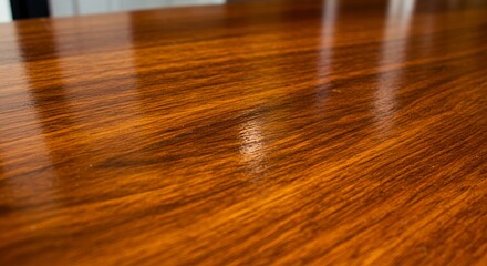 Rich Mahogany Wood Texture: A Polished Surface