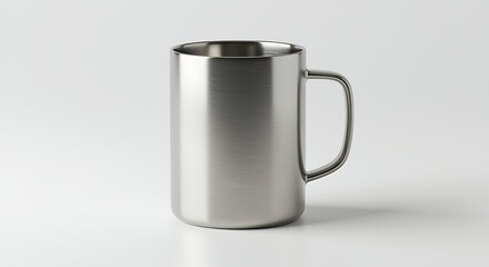 Sleek Stainless Steel Mug Modern Design for Daily Use